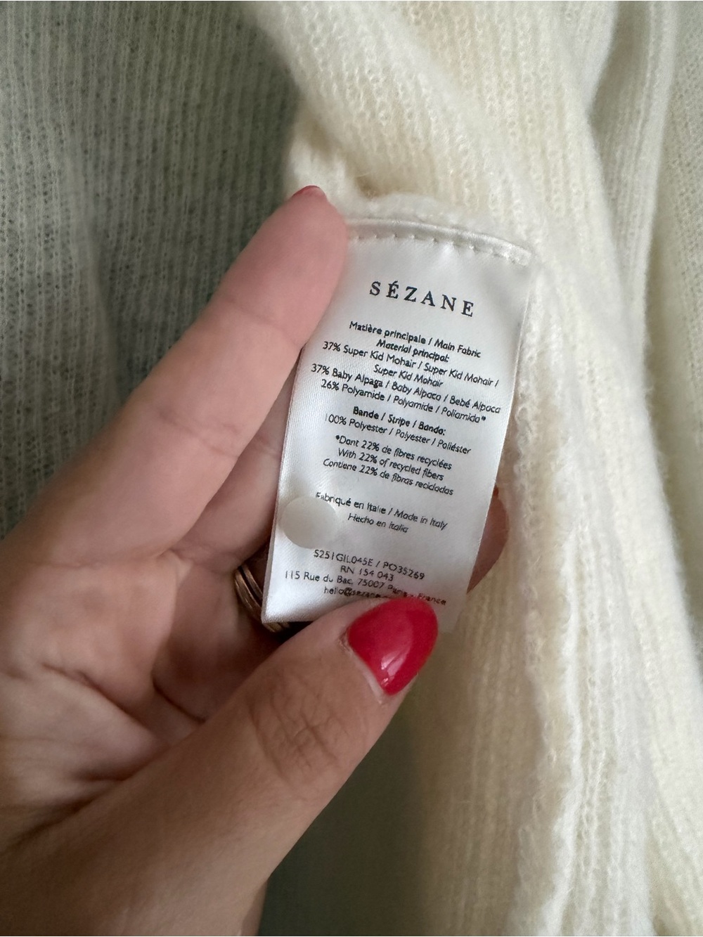 Sezane Gaspard Cardigan - Picture 7 of 7